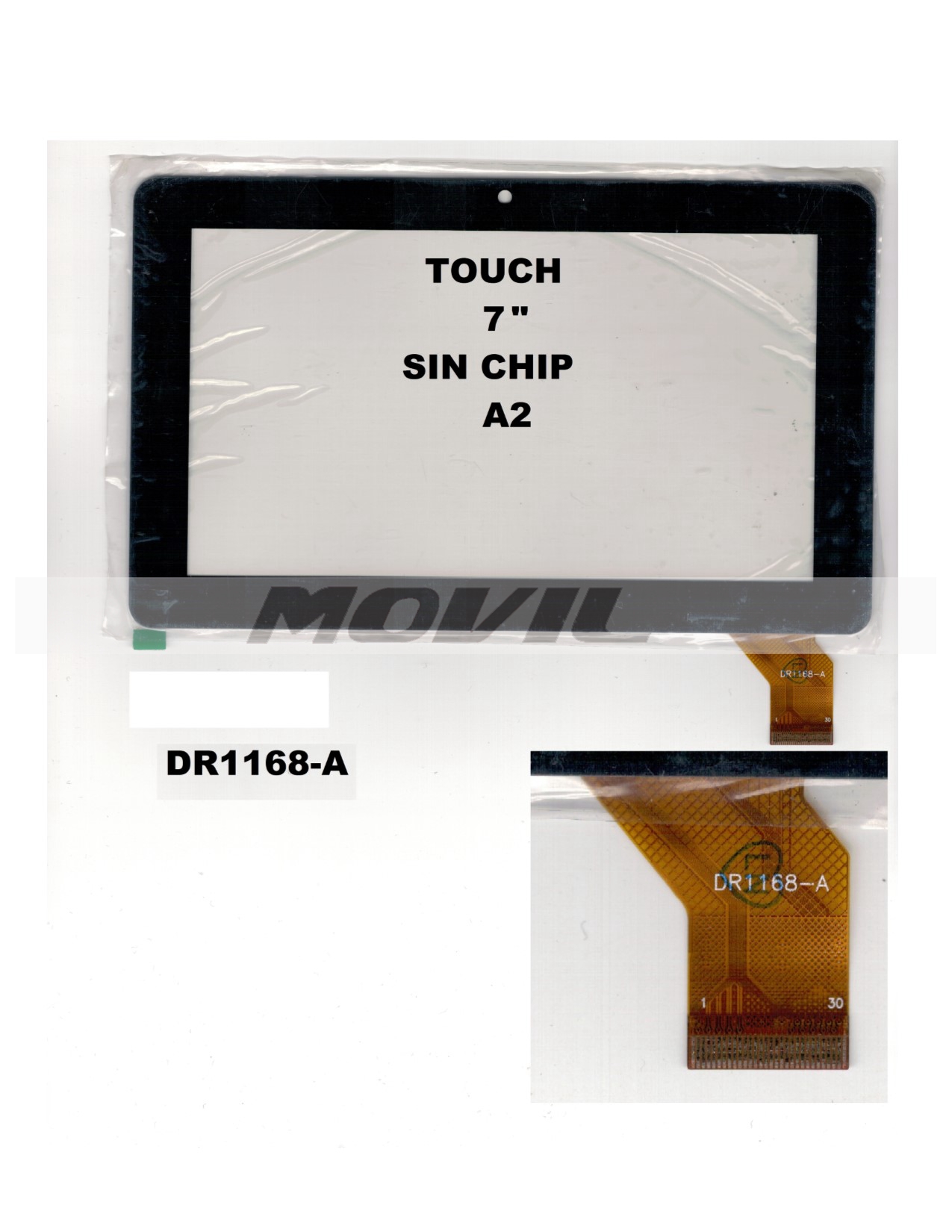 Touch tactil para tablet flex 7 inch SIN CHIP A2 DR1168-A